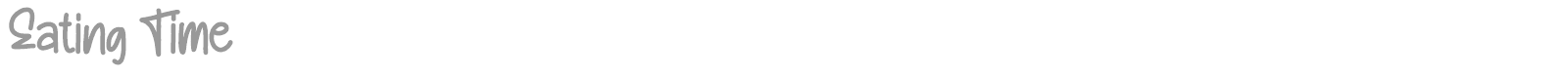 Eating Time font preview